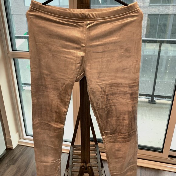 Vintage American Apparel Silver Leggings - Picture 1 of 9